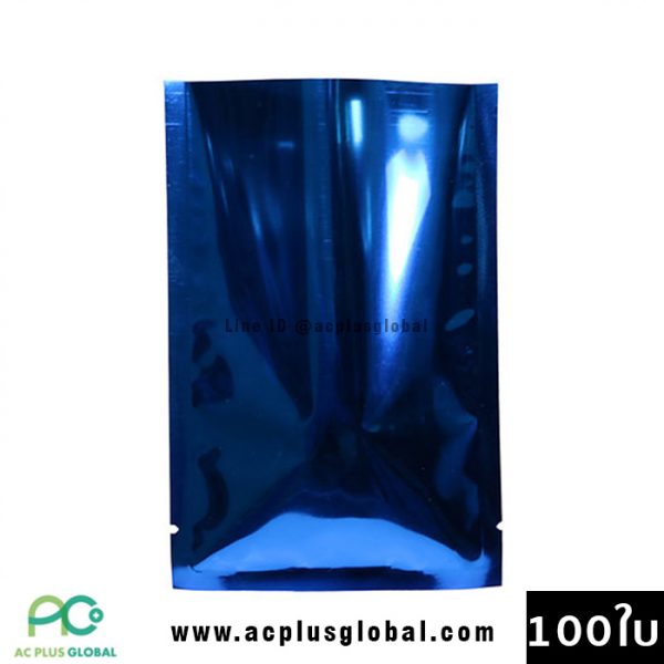 ซองซีล 3 ด้าน เนื้อพลาสติกเงา สีน้ำเงิน [100ใบ] - acplusglobal